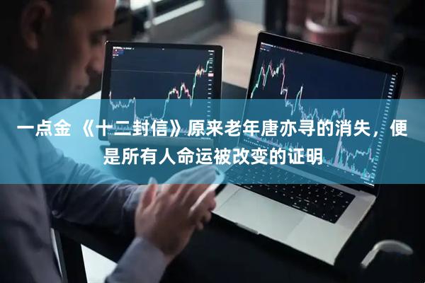 一点金 《十二封信》原来老年唐亦寻的消失，便是所有人命运被改变的证明