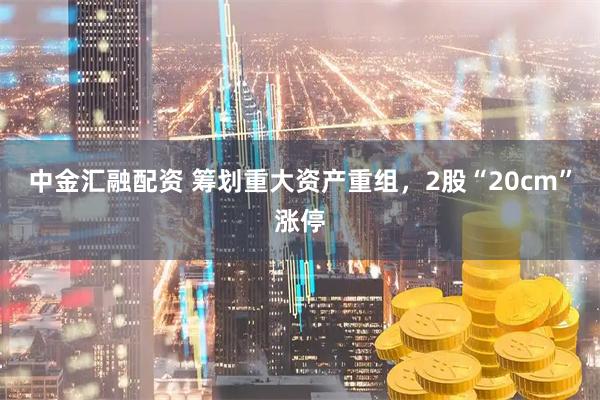 中金汇融配资 筹划重大资产重组，2股“20cm”涨停