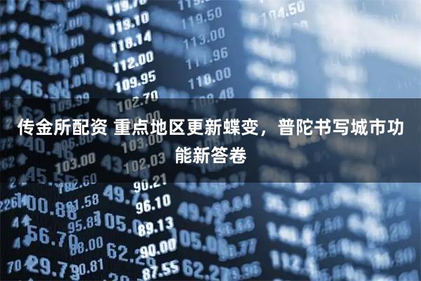 传金所配资 重点地区更新蝶变,普陀书写城市功能新答卷