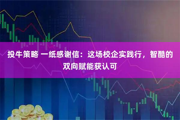 投牛策略 一纸感谢信：这场校企实践行，智酷的双向赋能获认可